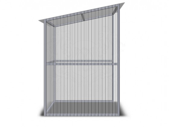 Навес для терминала/паркомата НТ2 (покрытие: профилированный поликарбонат толщиной 0,8 мм)