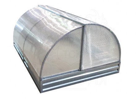 Парник Хлебница ЦИНК с с оцинкованной грядкой (2 метра)