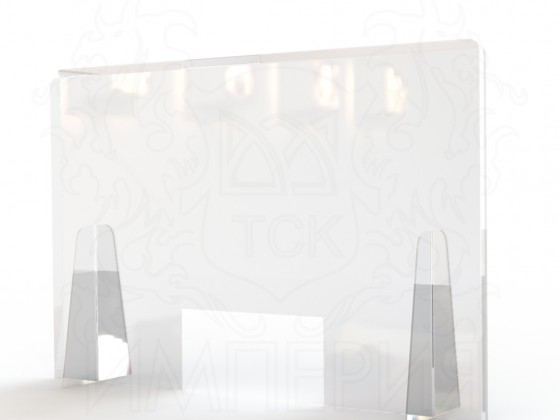 Экран-завеса защитный/экран противовирусный 1000*750 мм (с окном 150*300 мм) "WOW SHIELD"