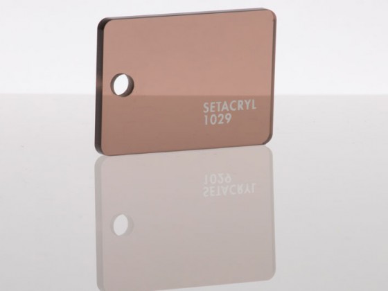 Литьевое оргстекло Setacryl, толщина 3 мм, коричневый прозрачный 1029