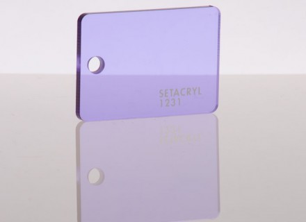 Литьевое оргстекло Setacryl, толщина 3 мм, фиолетовый прозрачный 1231