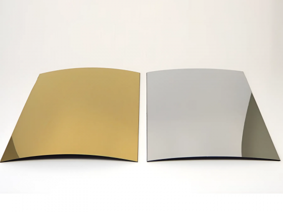 Ударопрочный полистирол зеркальный, золото (глянец), 1 мм