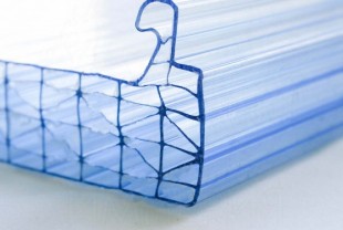 Замковая кровельная поликарбонатная панель SUNPAL (Израиль) толщиной 8L мм, бронза