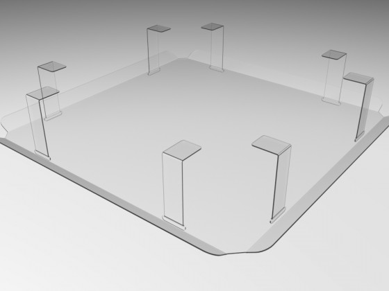 Защитный экран для вентиляционной решетки 600*600 мм «WOW SHIELD»