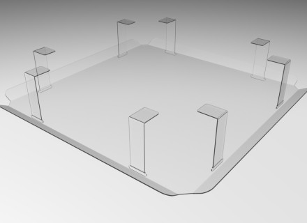 Защитный экран для вентиляционной решетки 700*700 мм «WOW SHIELD»