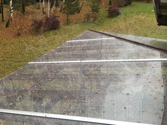 Прижимная планка скрытого монтажа алюминиевая AL Imper (верхняя) 80 мм (PV.80.d)