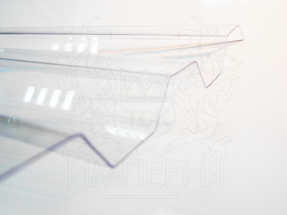 Профилированный поликарбонат Borrex толщина 1,3 мм, прозрачный