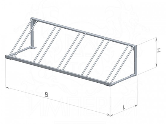 Велопарковка "Универсальная" (велопарковка на 5 мест, для детских велосипедов)