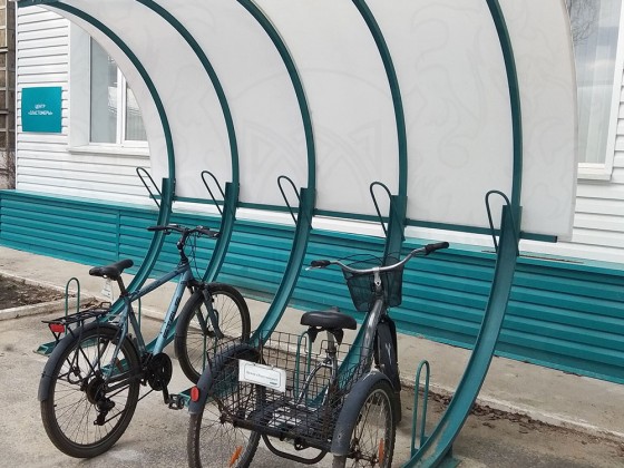 Велопарковка 45 градусов на 1 место