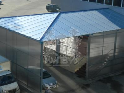 Готовые объекты - Входная группа из кровельных панелей