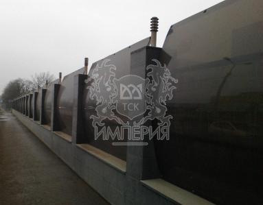 Готовые объекты - Забор из монолитного поликарбоната в Мытищах