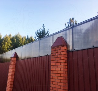 Готовые объекты - Шумоизоляционный забор в частном доме